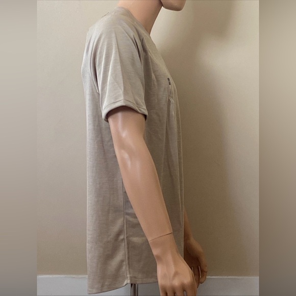 Under Armour Big & Tall Tech Textured Short Sleeve Tee- City Khaki - Picture 9 of 16